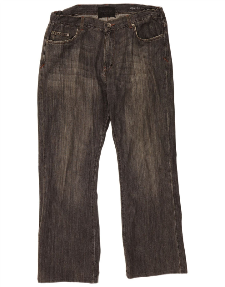 Ανδρικό τζιν μποτάκι CALVIN KLEIN W36 L30 μαύρο βαμβακερό