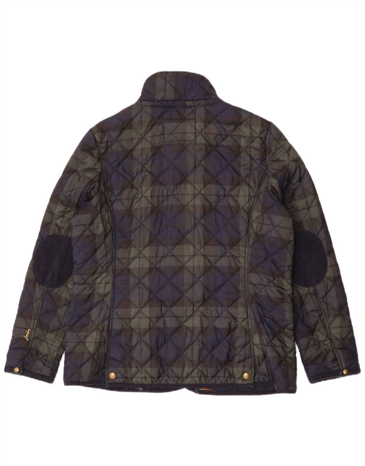 Joules Γυναικείο Καπιτονέ μπουφάν UK 18 XL Navy Blue Check Polyester