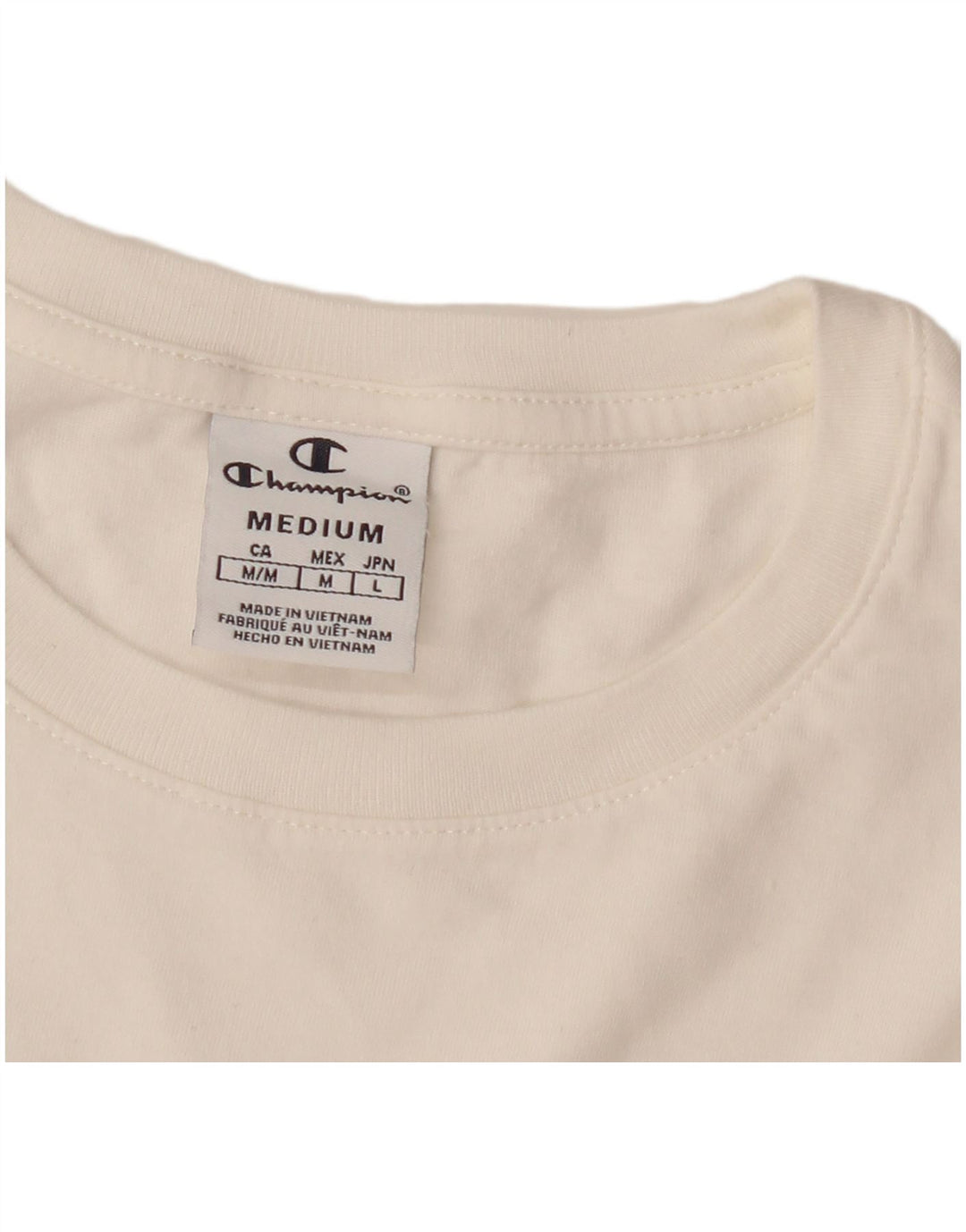 Champion Women T-Shirt Top UK 12 Medium White