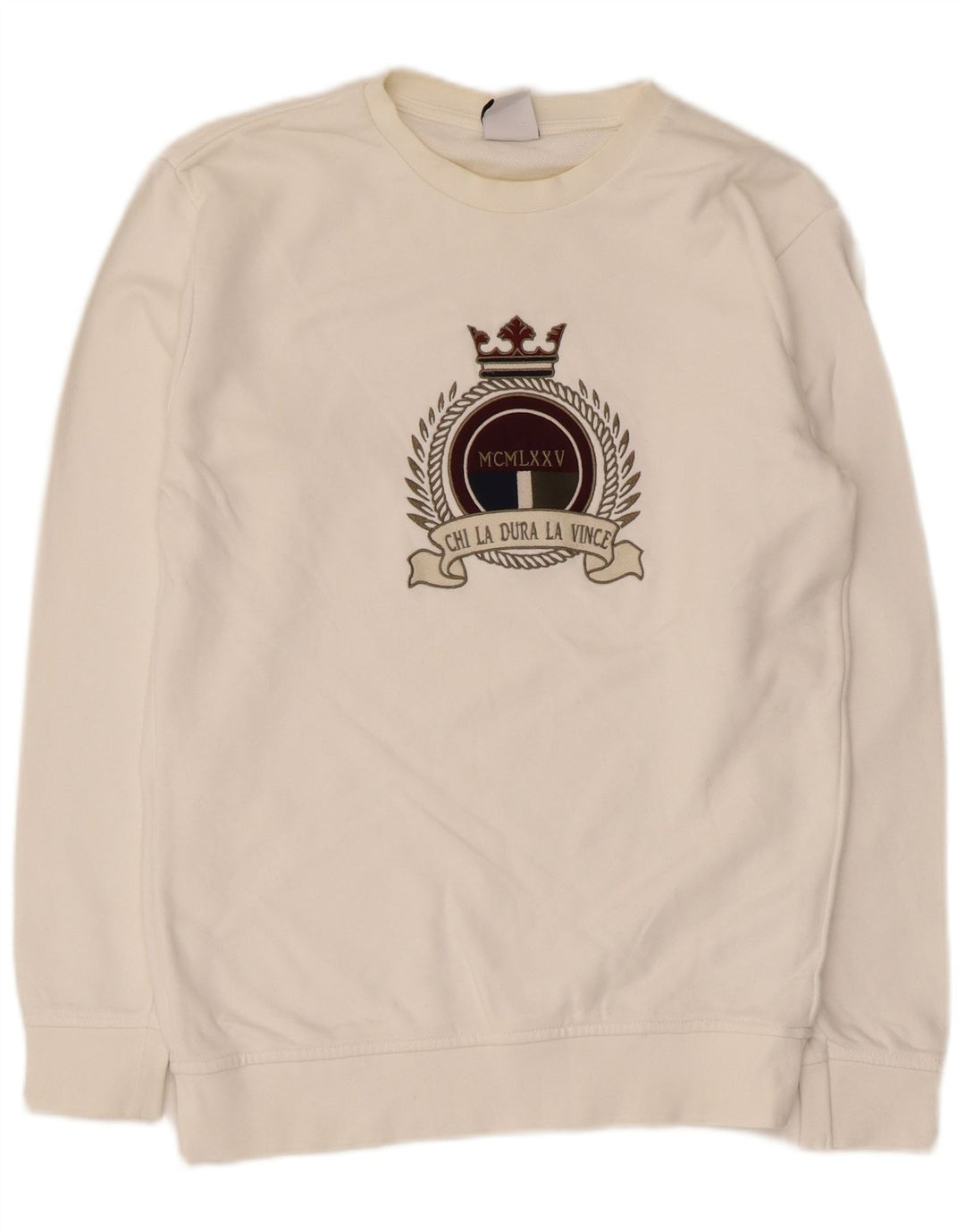Ανδρικό γραφικό φούτερ Zara Jumper Μικρό λευκό βαμβακερό