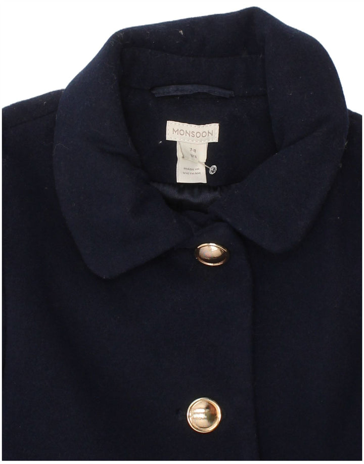 Πανωφόρι Monsoon Girls 7-8 Years Navy Blue Polyester