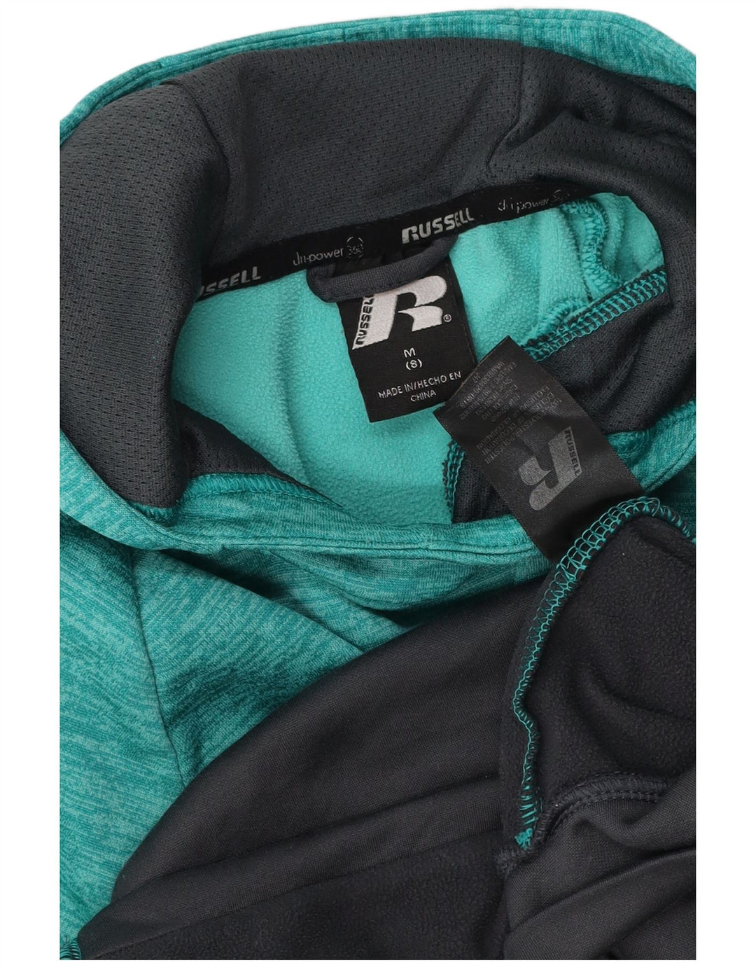 RUSSELL ATHLETIC Boys Hoodie Jumper 7-8 ετών Μεσαίου πράσινου χρώματος