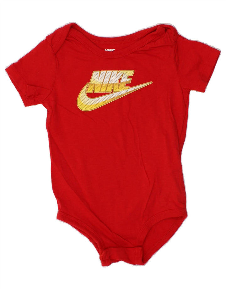 NIKE Baby Boys Graphic Bodysuit 18-24 Months Red Cotton Vintage Nike and Second-Hand Nike from Messina Hembry 