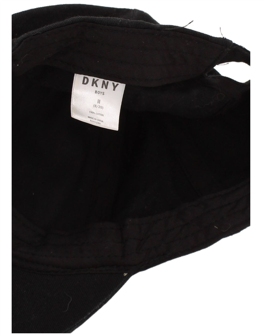 Dkny Boys Graphic Baseball Cap One Size Μαύρο βαμβακερό