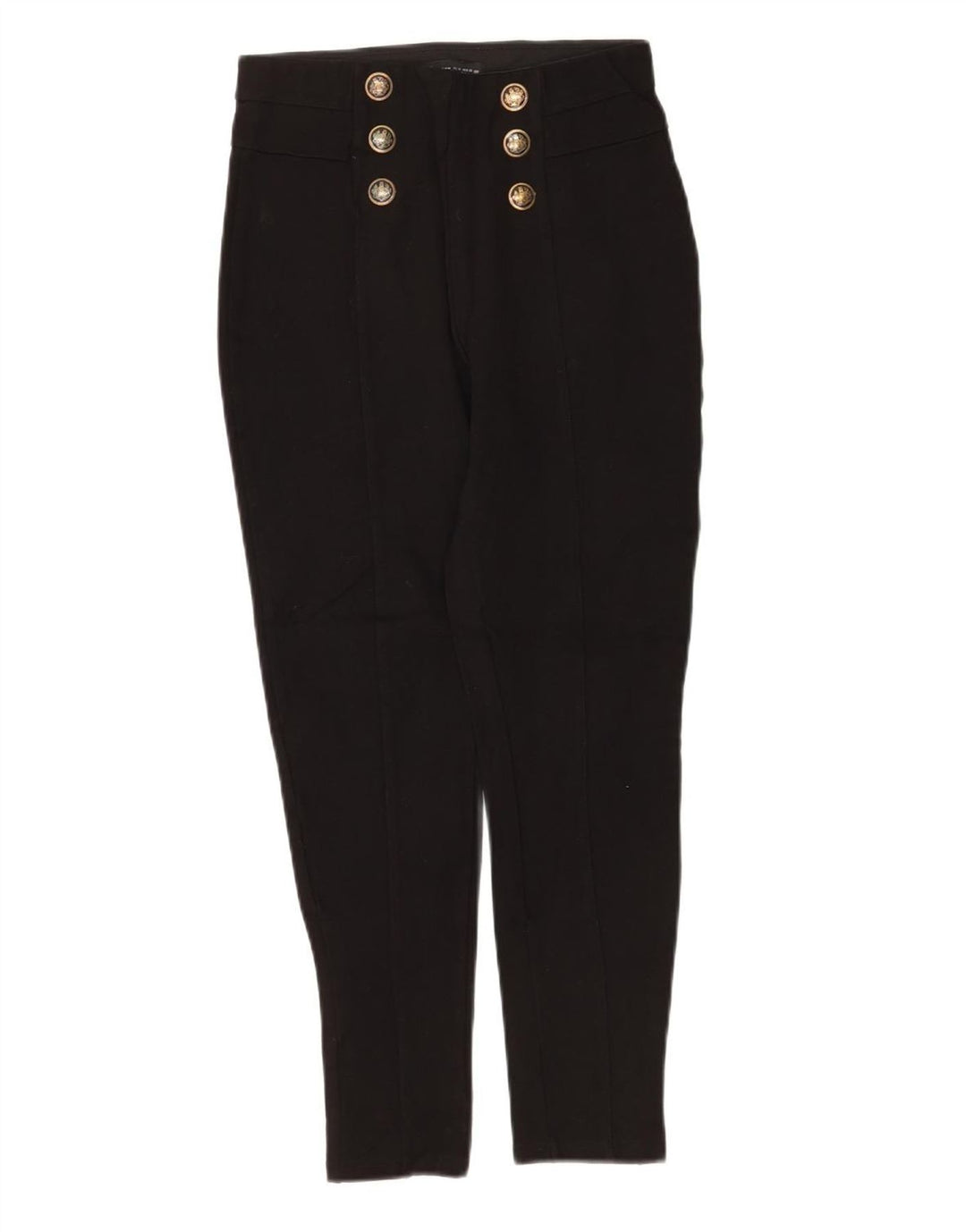 Zara Γυναικείο Slim Cropped Παντελόνι Medium W28 L25 Μαύρο