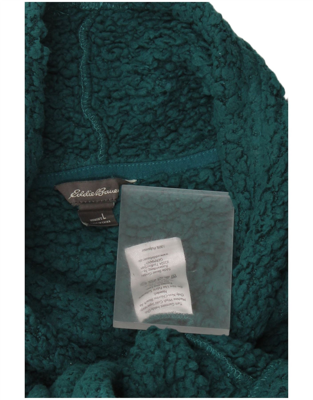 EDDIE BAUER Γυναικείο φλις άλμα μεγάλου μεγέθους UK 16 Μεγάλος πράσινος πολυεστέρας