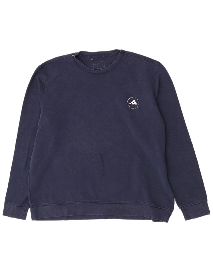 Ανδρικό φούτερ Adidas Regular Fit Jumper XL Navy Blue Cotton