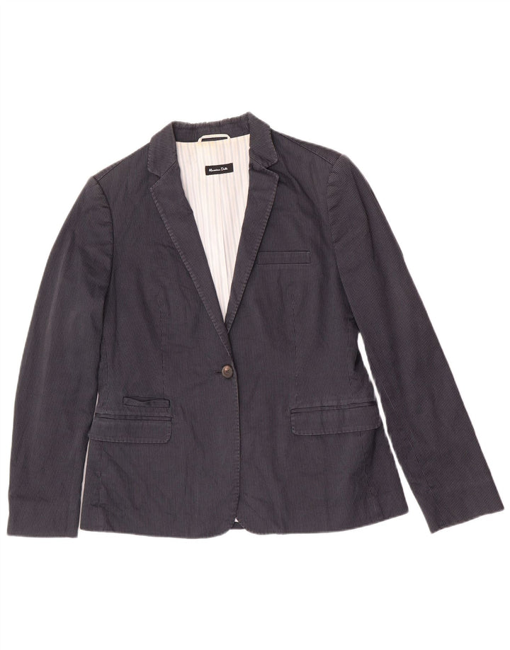 Massimo Dutti Γυναικείο μπουφάν μπλέιζερ EU 44 XL Navy Blue Pinstripe