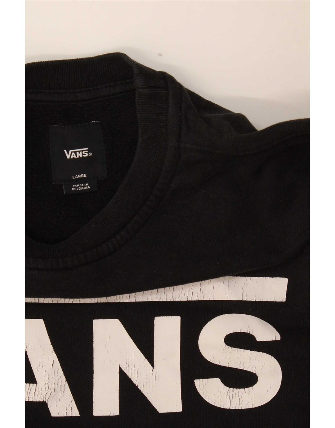 Vans Γυναικεία Γραφική Φούτερ Jumper UK 16 Large Μαύρο