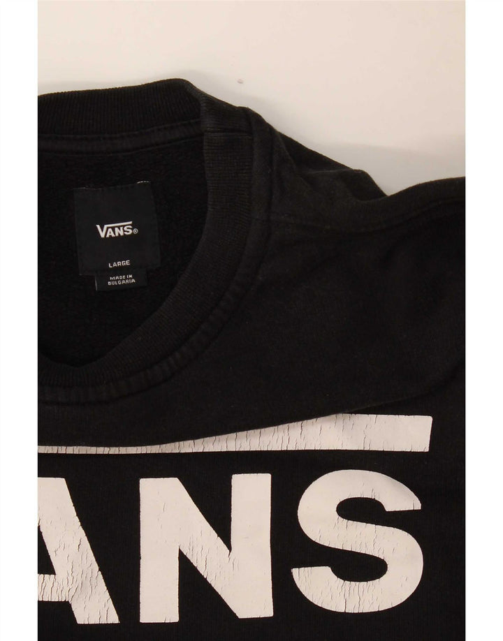 Vans Γυναικεία Γραφική Φούτερ Jumper UK 16 Large Μαύρο