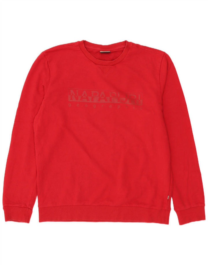 NAPAPIJRI Ανδρικό φούτερ Geographic Graphic Jumper XL Red Cotton