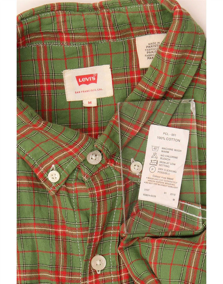 Ανδρικό πουκάμισο Levi's Βαμβακερό μεσαίο πράσινο καρέ