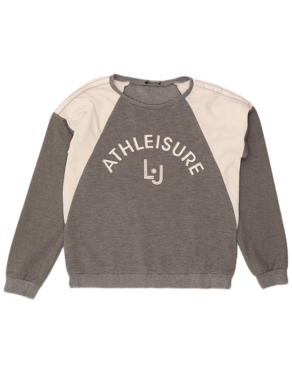 Γυναικείο γραφικό φούτερ Liu Jo Jumper UK 14 Medium Grey Colourblock