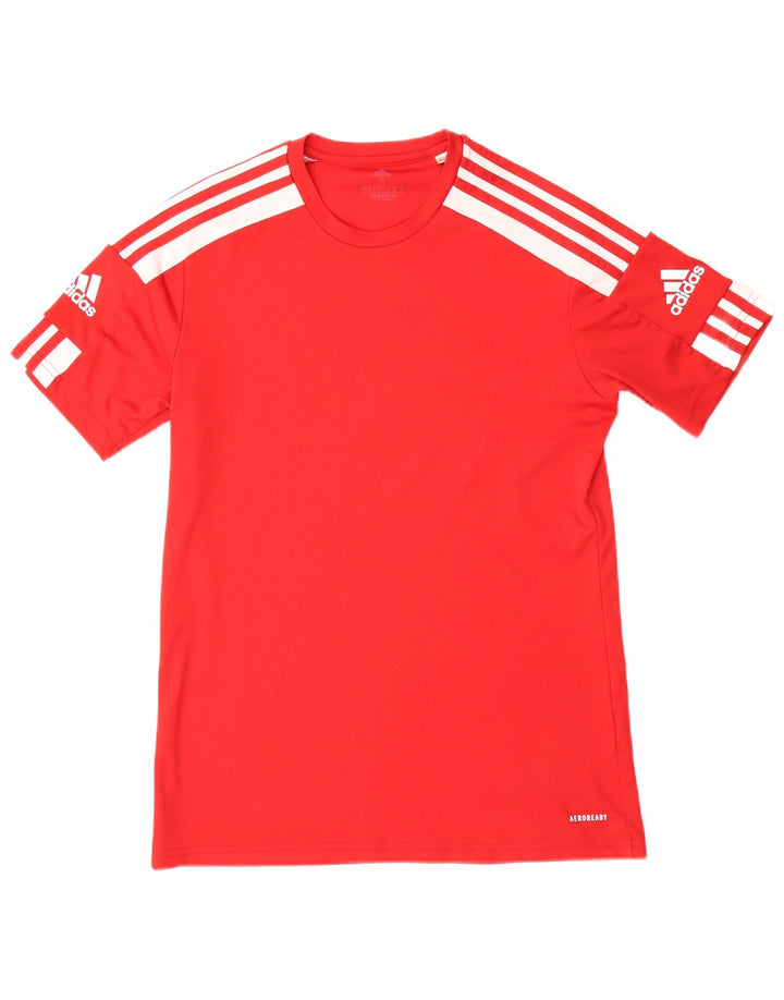 Adidas Ανδρικό T-Shirt Aeroready Top Small Red Colourblock