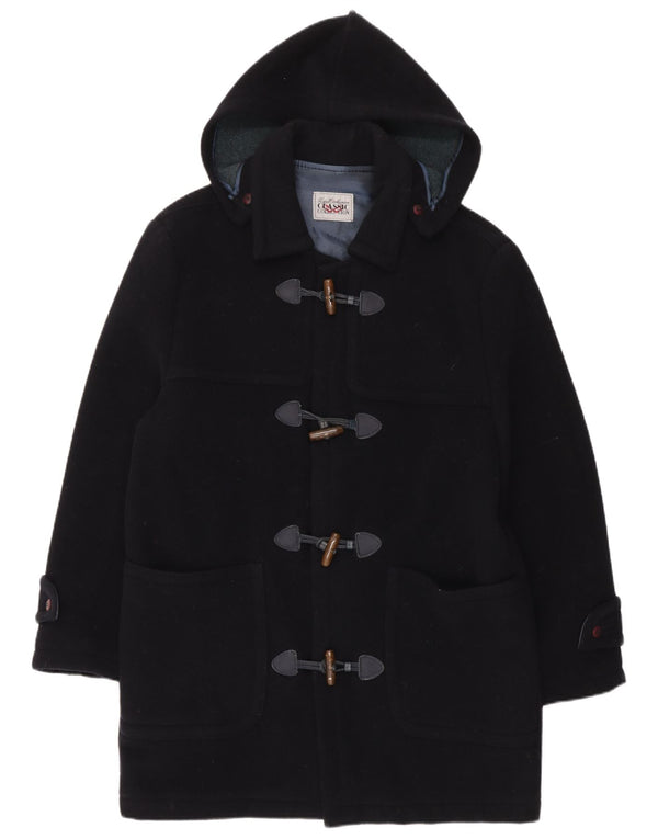 VINTAGE Ανδρικό παλτό Duffle με κουκούλα UK 42 XL Navy Blue