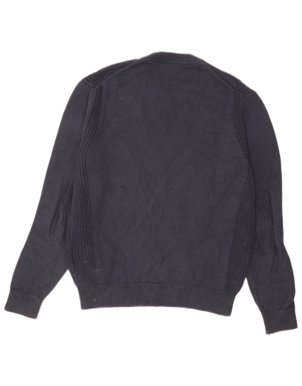Ανδρικό πουλόβερ Hackett Crew Neck Jumper Μικρό Navy Blue βαμβακερό