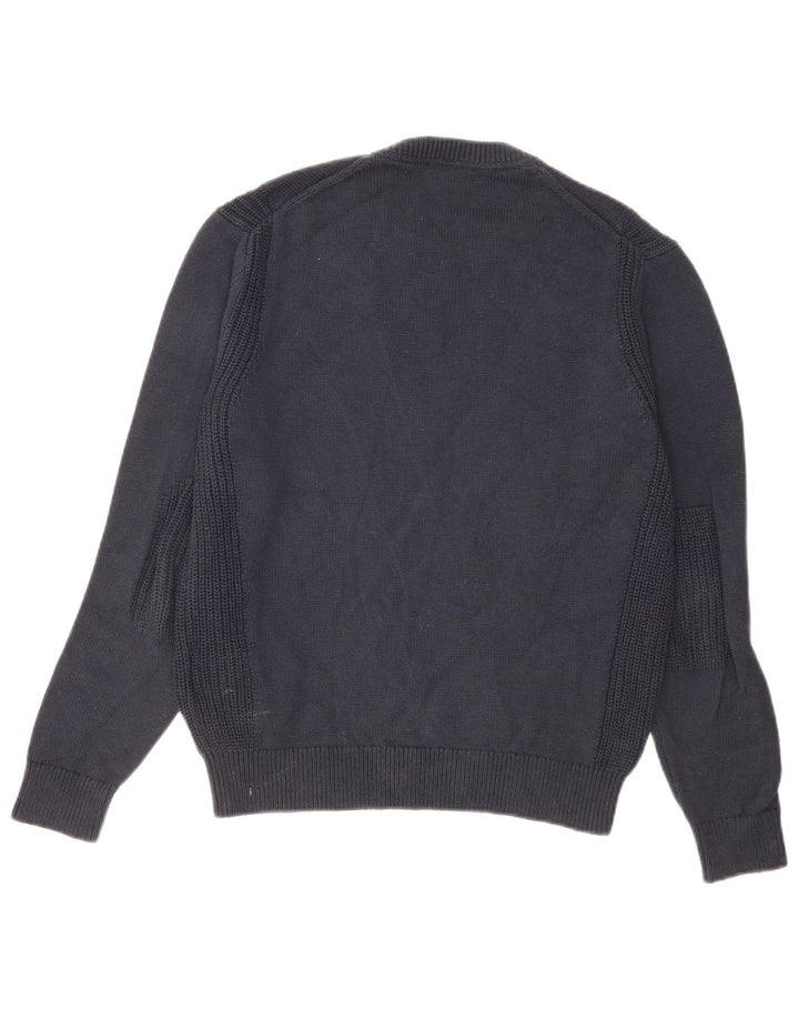Ανδρικό πουλόβερ Hackett Crew Neck Jumper Μικρό Navy Blue βαμβακερό