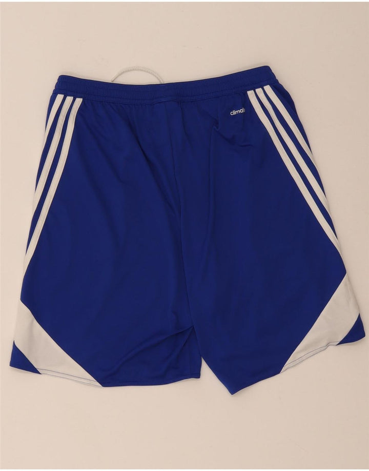 Ανδρικό αθλητικό σορτς Adidas Climalite με μεσαίο μπλε χρώμα πολυεστέρα