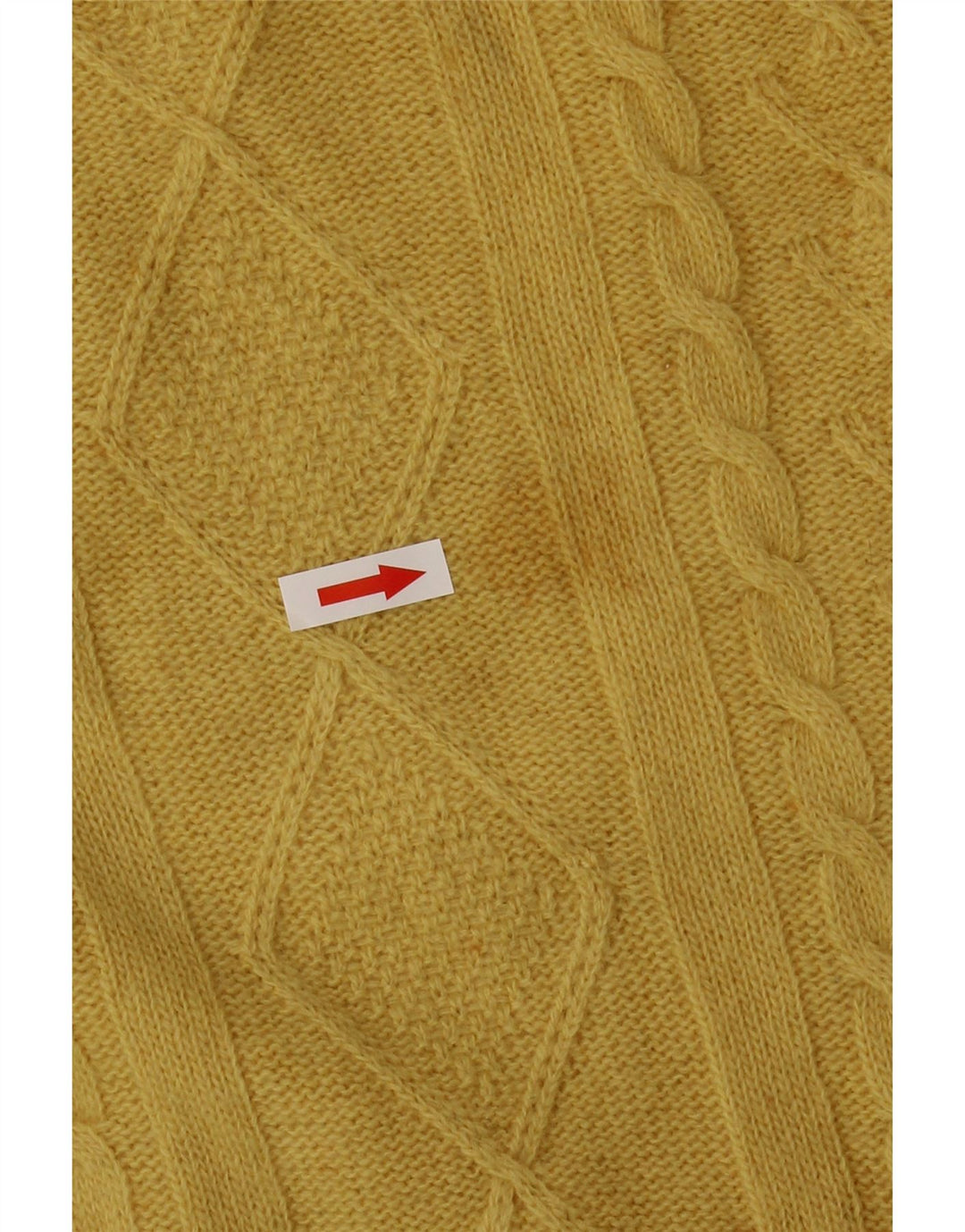 BENETTON Γυναικείο πουλόβερ με λαιμό χελώνα UK 10 Small Yellow