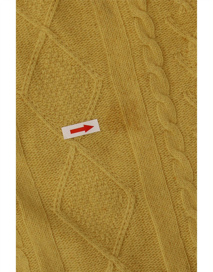 BENETTON Γυναικείο πουλόβερ με λαιμό χελώνα UK 10 Small Yellow