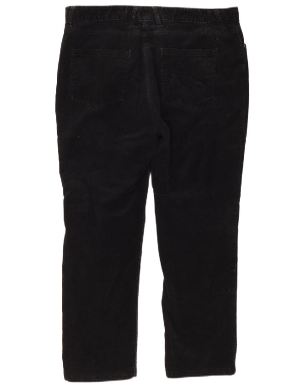 Marks & Spencer Γυναικείο κοτλέ παντελόνι UK 16 Large W34 L25 Μαύρο