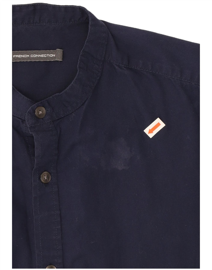 FRENCH CONNECTION Mens Shirt Medium Navy Blue Cotton
