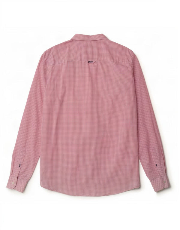 Ανδρικό πουκάμισο Crew Clothing Classic Fit, μεσαίο ροζ βαμβακερό Gingham