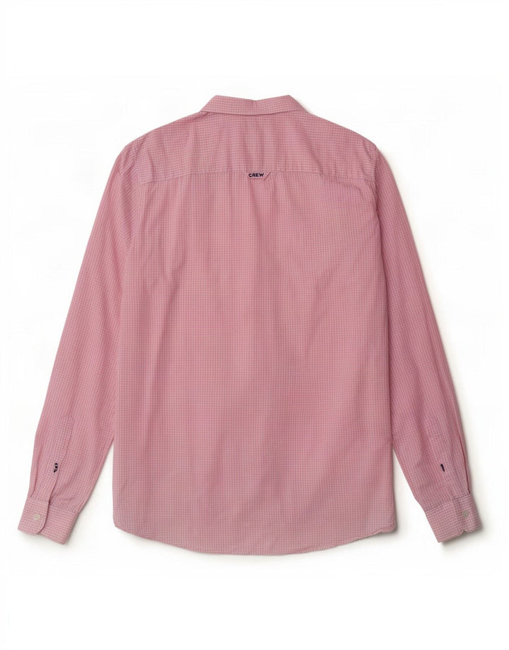 Ανδρικό πουκάμισο Crew Clothing Classic Fit, μεσαίο ροζ βαμβακερό Gingham