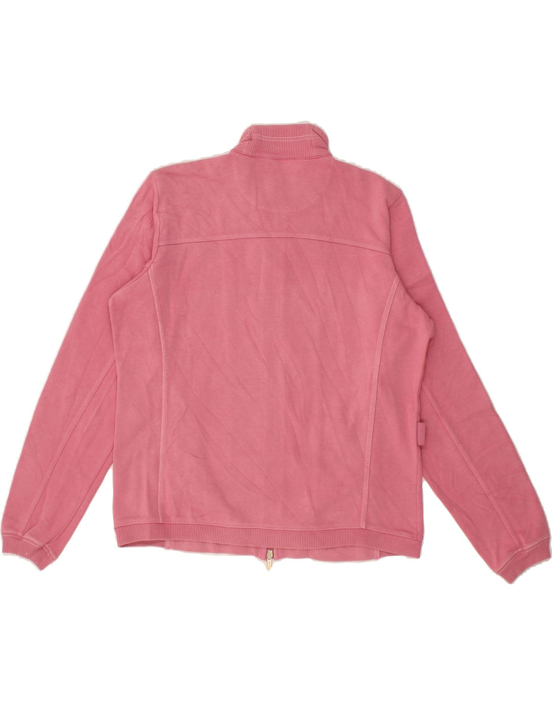 CHAMPION Womens Easy Fit Tracksuit Top Jacket UK 14 Medium Pink Cotton Vintage Champion and Second-Hand Champion from Messina Hembry 