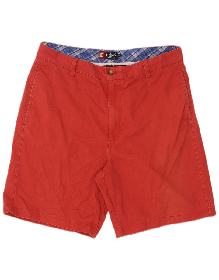 Chaps Ανδρικό σορτς Chino W34 μεγάλο κόκκινο βαμβακερό
