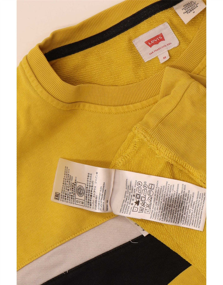 Ανδρικό γραφικό φούτερ Levi's, μεσαίο κίτρινο, βαμβακερό