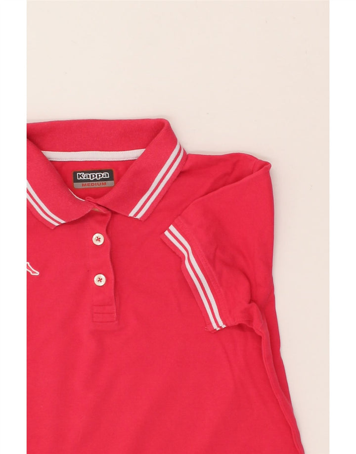 KAPPA Womens Polo Shirt UK 12 Medium Pink Vintage Kappa and Second-Hand Kappa from Messina Hembry 