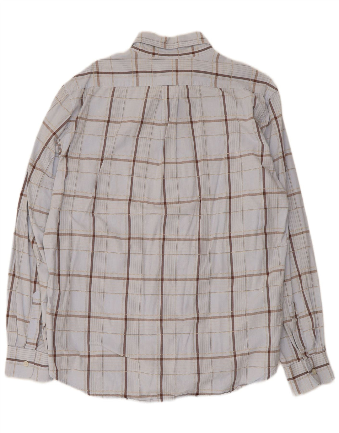 Ανδρικό πουκάμισο Trussardi Jeans XL Blue Check Cotton
