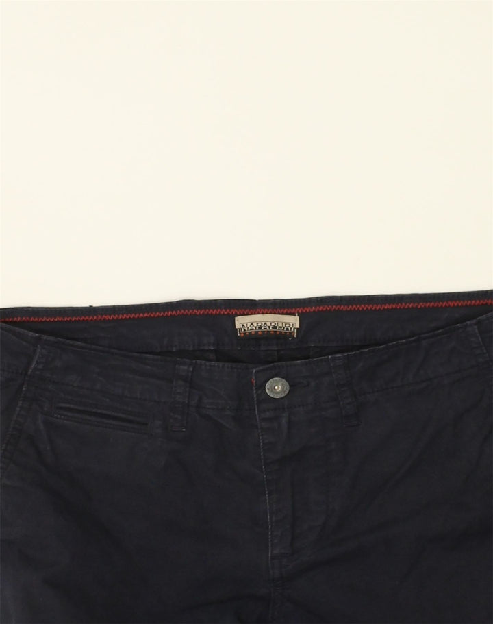 NAPAPIJRI Womens Straight Chino Trousers W30 L28  Navy Blue | Vintage Napapijri | Thrift | Second-Hand Napapijri | Used Clothing | Messina Hembry 