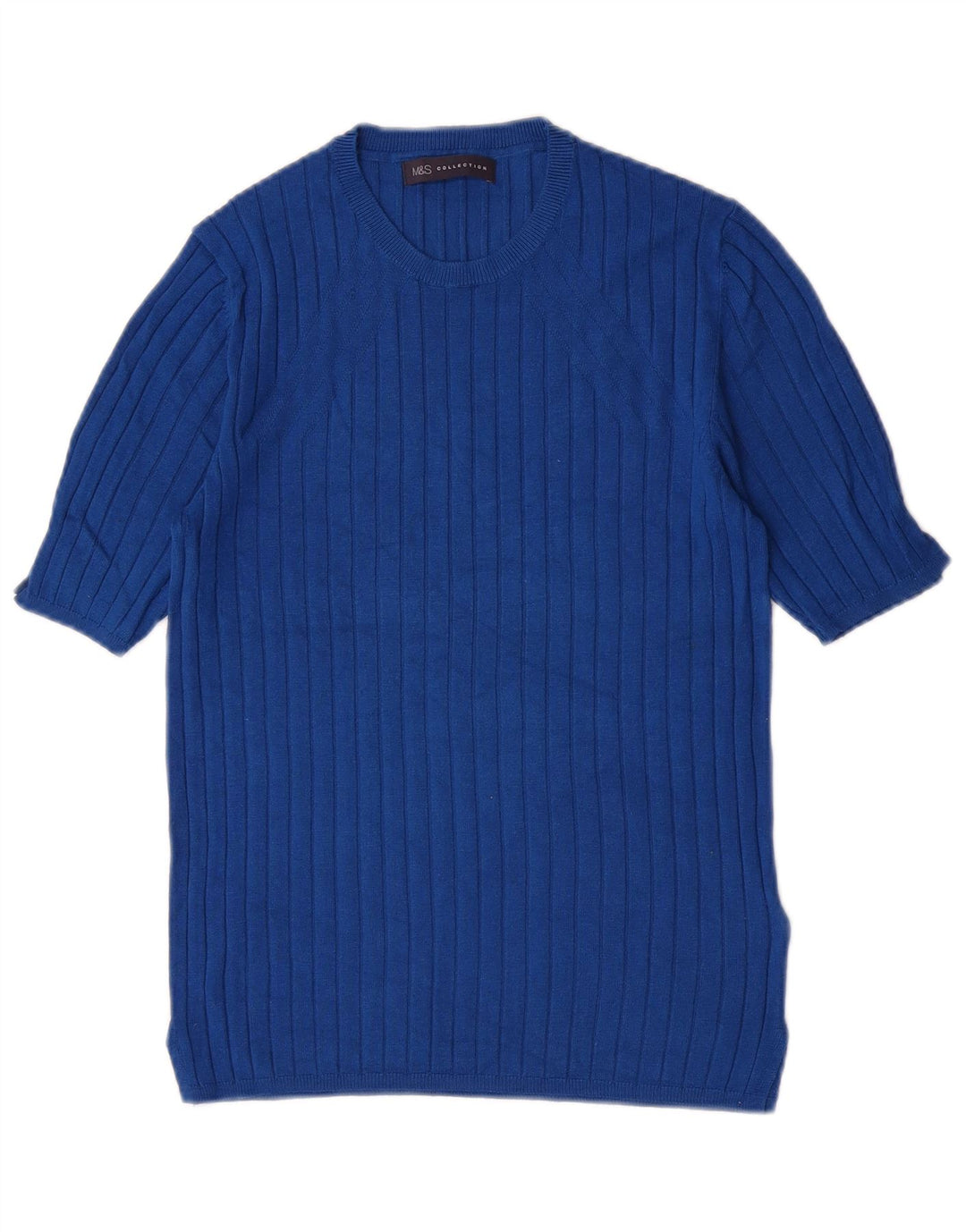 Marks & Spencer Γυναικείο πουλόβερ με λαιμόκοψη UK 12 Medium Blue