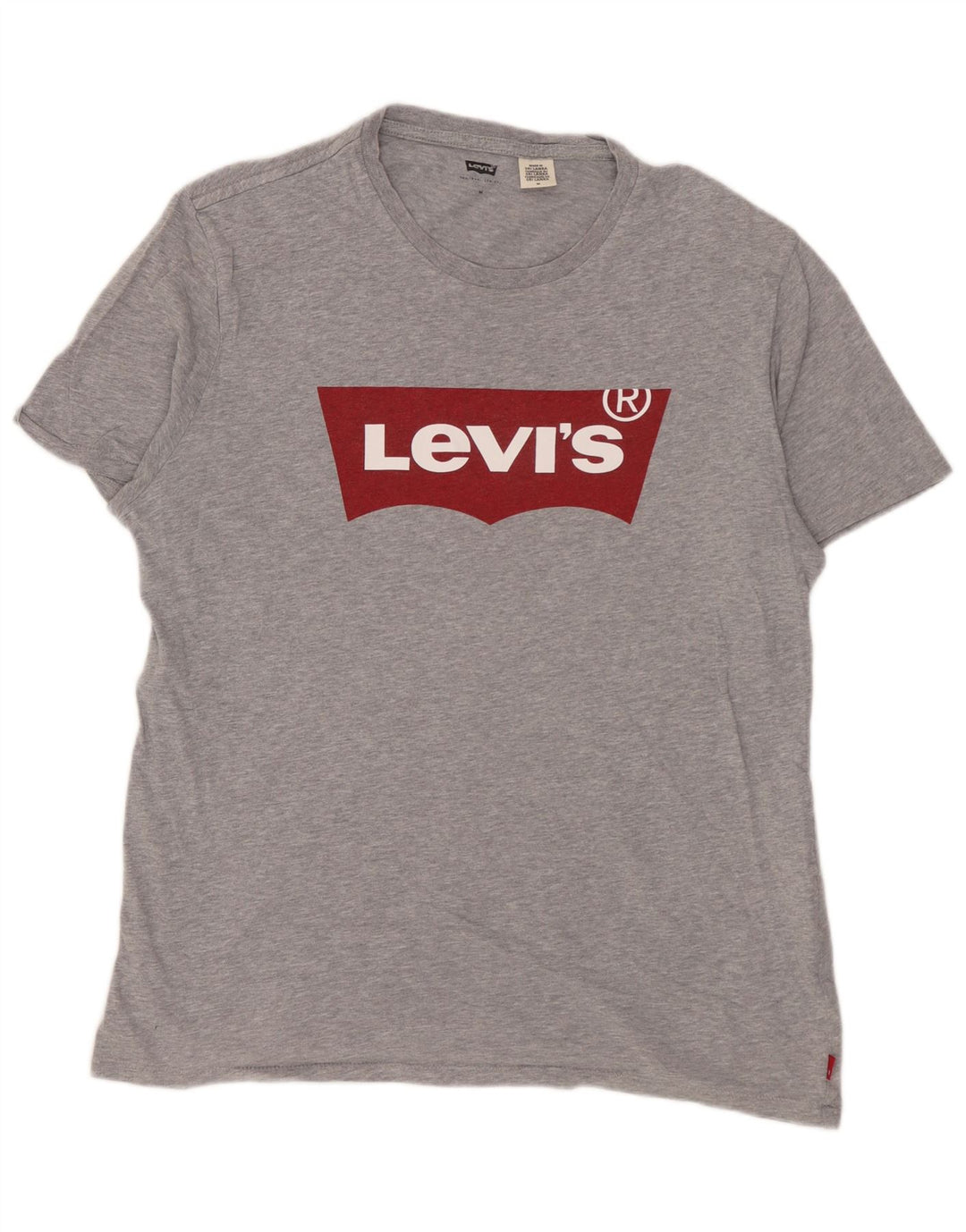 Ανδρικό γραφικό T-Shirt Levi's Top Βαμβακερό με μεσαίο γκρι χρώμα