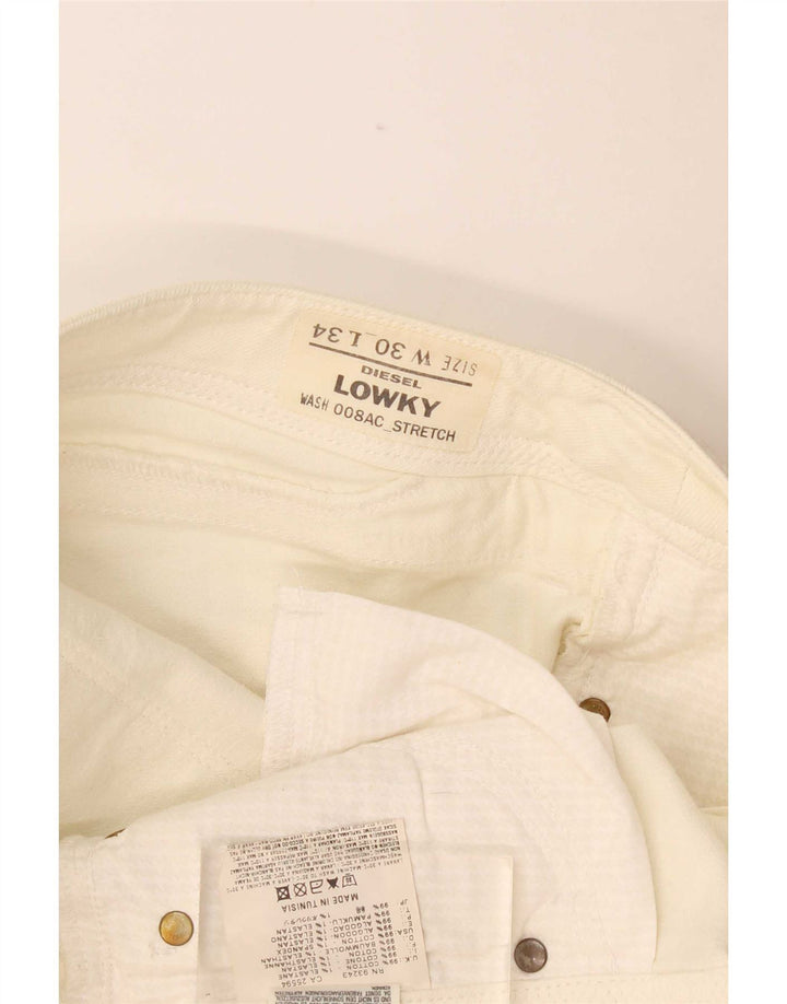 Diesel Γυναικείο Lowky Slim Jeans W30 L34 Off White Βαμβακερό