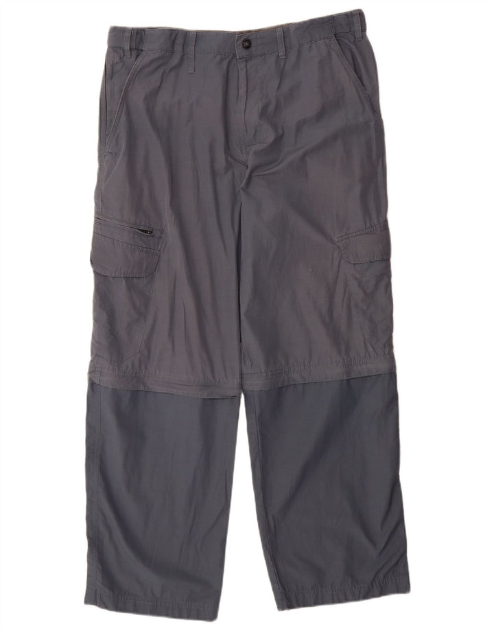 Ανδρικό παντελόνι Marks & Spencer Blue Harbour Cargo W34 L29 Navy Colourblock