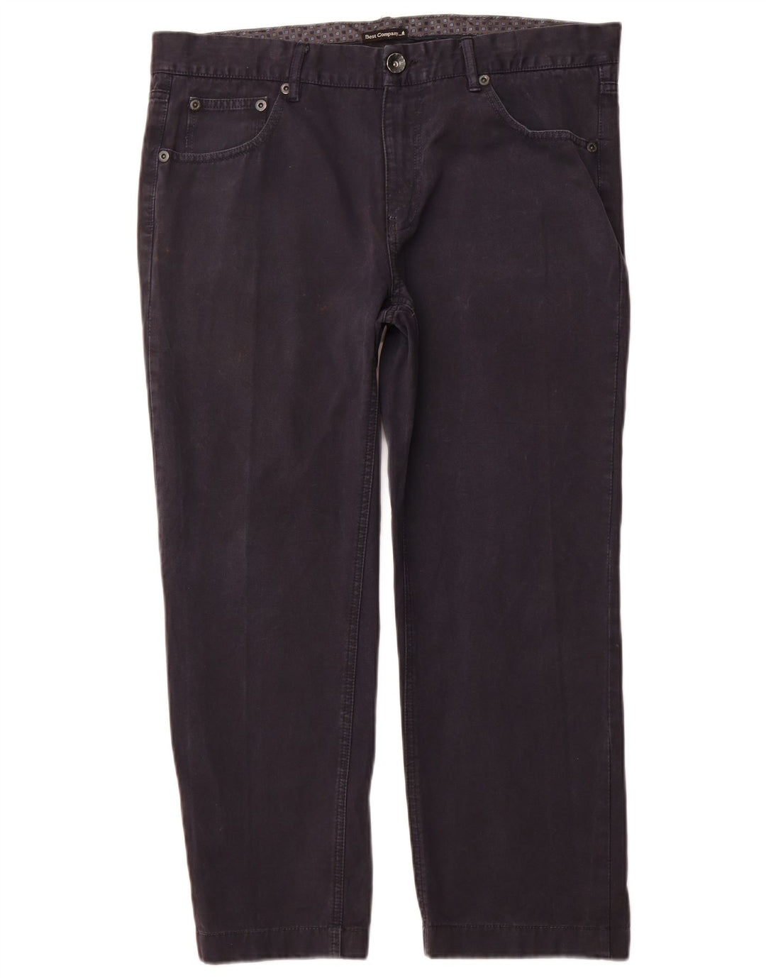 BEST COMPANY Ανδρικό ίσιο καθημερινό παντελόνι EU 54 2XL W38 L26 Navy Blue