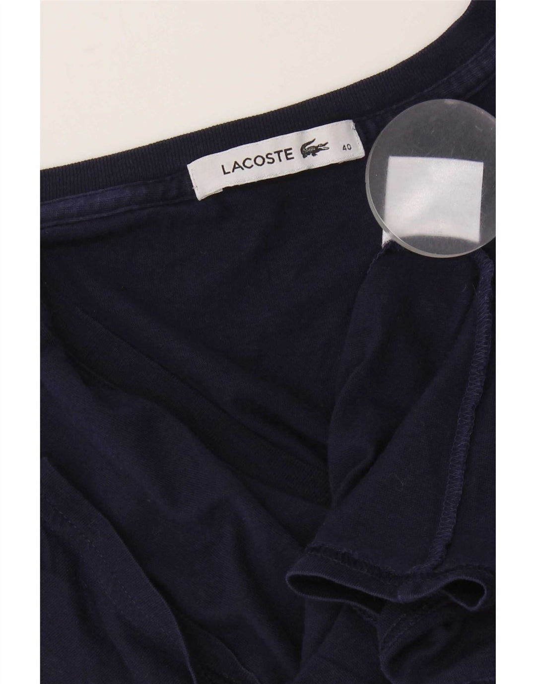 Γυναικείο T-Shirt Lacoste Top Size 40 Medium Navy Blue βαμβακερό
