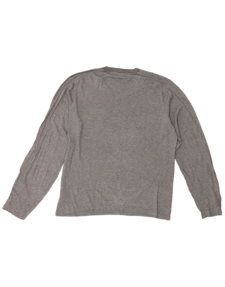 Marks & Spencer Ανδρικό Autograph Top Μακρυμάνικο Μεσαίο Γκρι Βαμβακερό