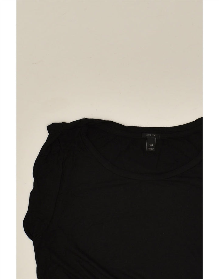 J. CREW Womens T-Shirt Top UK 2 2XS Black Modal | Vintage J. Crew | Thrift | Second-Hand J. Crew | Used Clothing | Messina Hembry 