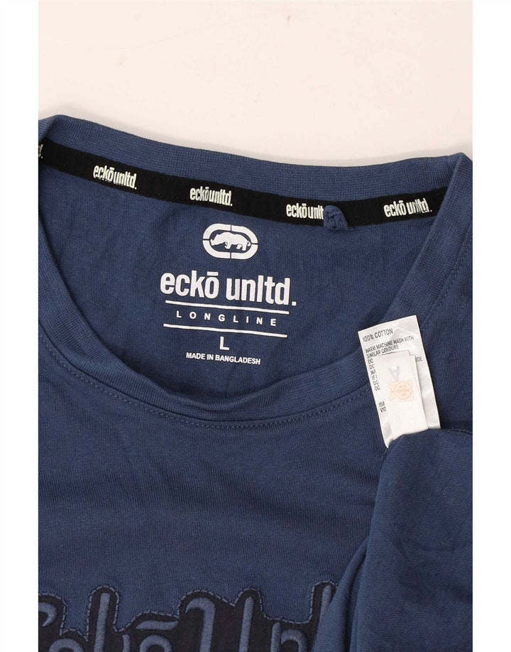 Ecko Unltd Ανδρικό γραφικό T-Shirt Top Large Navy Blue από βαμβάκι