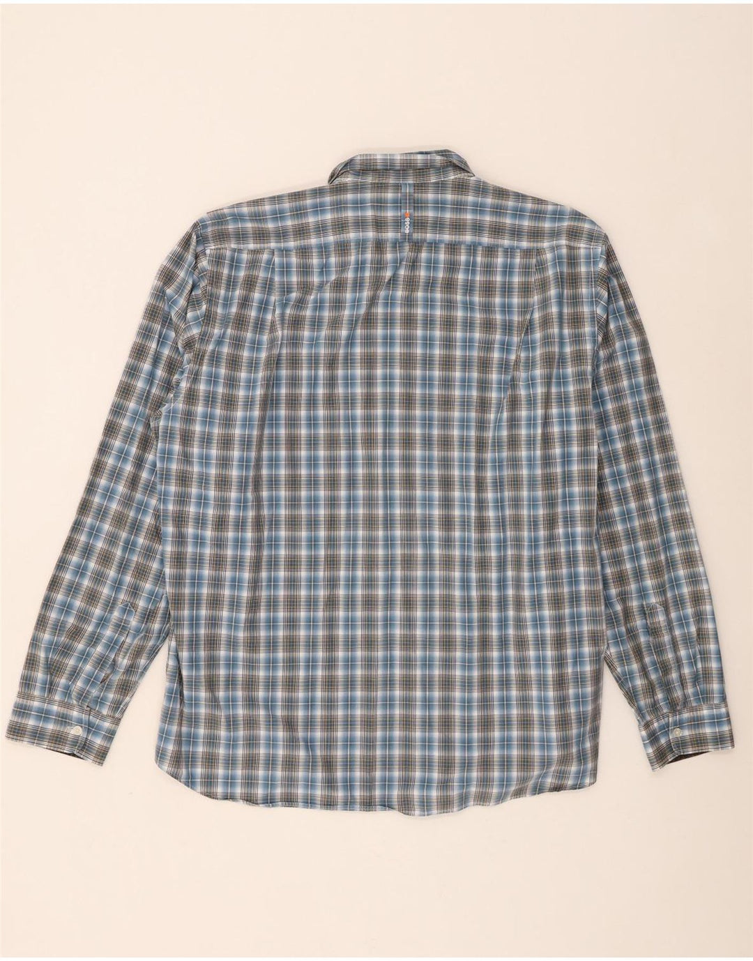 Ανδρικό πουκάμισο Hugo Boss 2XL Blue Check Cotton