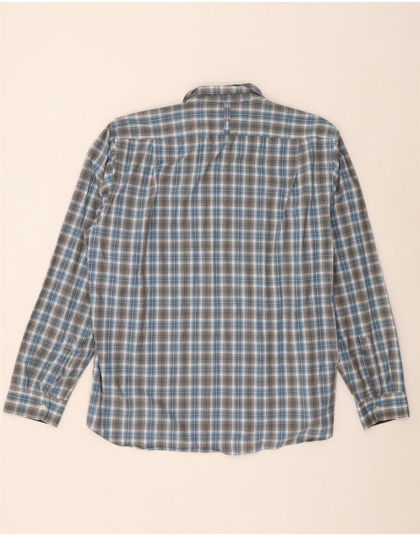 Ανδρικό πουκάμισο Hugo Boss 2XL Blue Check Cotton