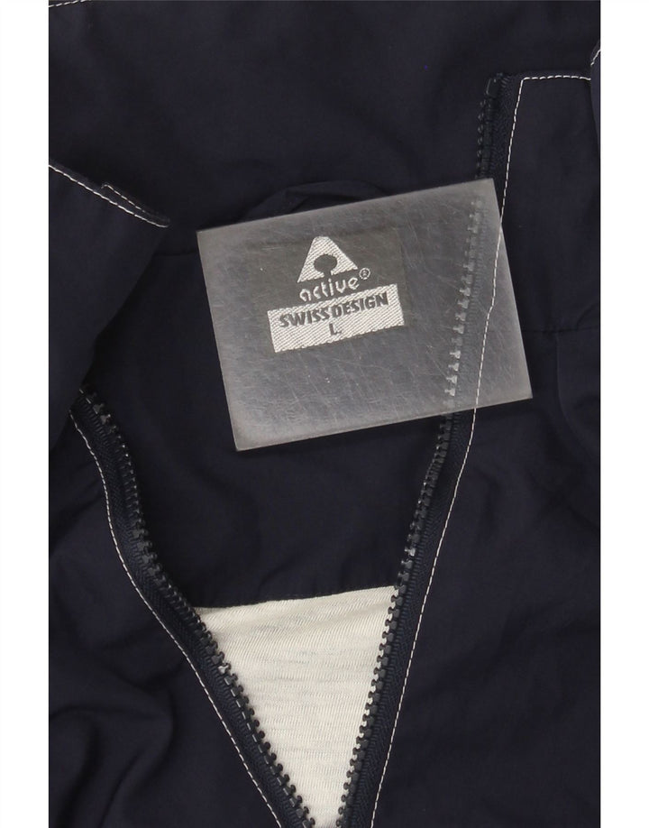 Ανδρική αθλητική φόρμα Active Top Jacket Large Navy Blue Colourblock