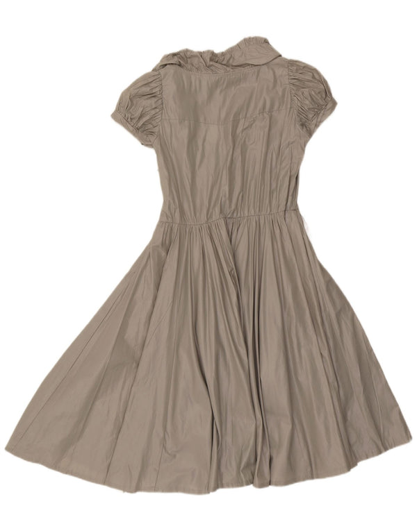 Zara Γυναικείο φόρεμα A-Line UK 12 Medium Grey Polyester