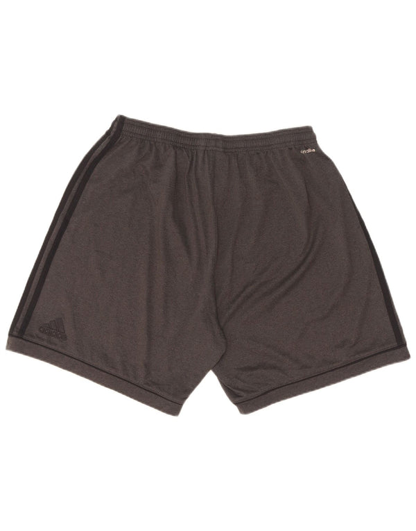 Ανδρικό σορτς Adidas Climalite Sport μεγάλο γκρι πολυεστέρα