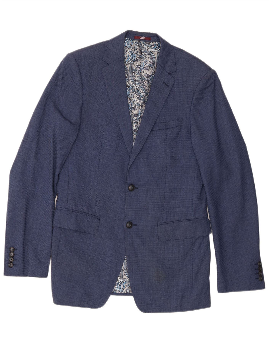 Marks & Spencer Ανδρικό σακάκι σακάκι με 2 κουμπιά UK 38 Medium Blue Wool