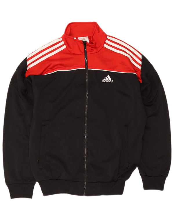 Adidas Boys αθλητική φόρμα τοπ μπουφάν 13-14 ετών Μαύρο Colourblock Polyester